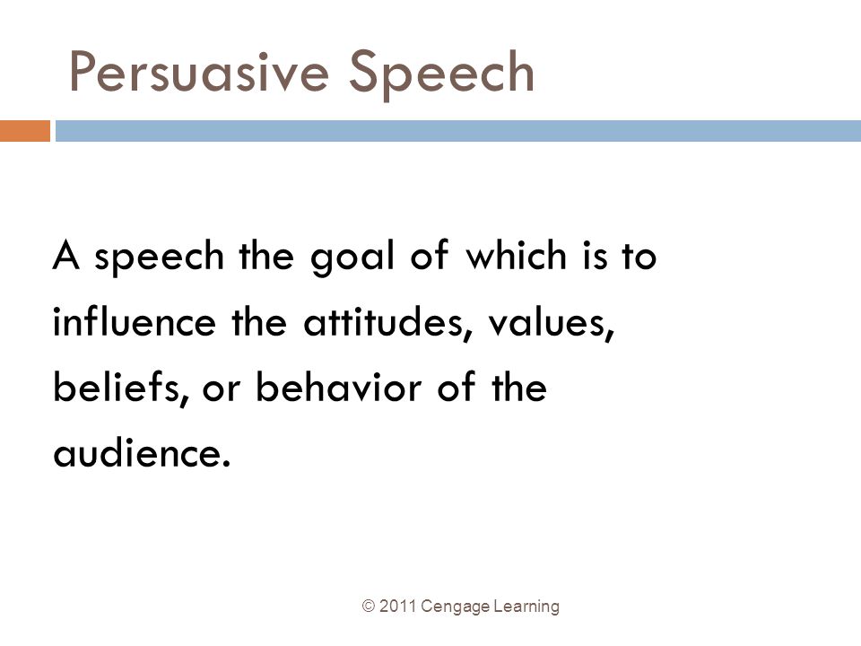what is persuasive speech